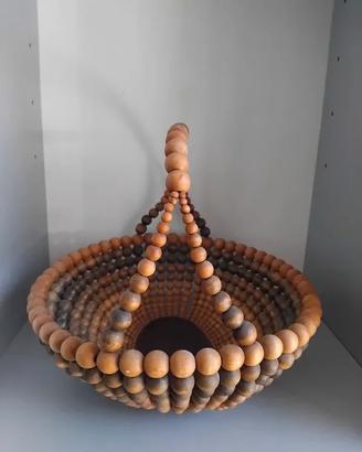 Cestino per la frutta centrotavola in legno