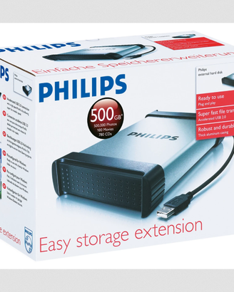 PHILIPS HD PORTATILE 500 GB SPE3051 RARO VINTAGE