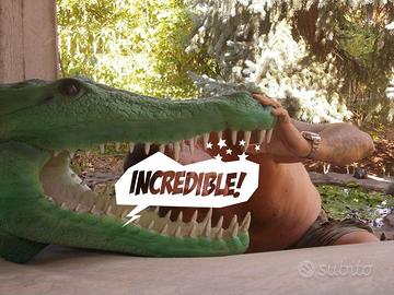 Testa di coccodrillo in vetroresina