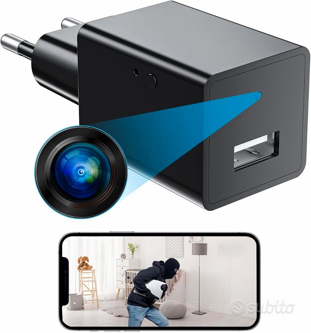 Mini Telecamera Spia WiFi - Microcamera Nascosta 1080P Con Rilevazione Di Movimento E App - Foto 8
