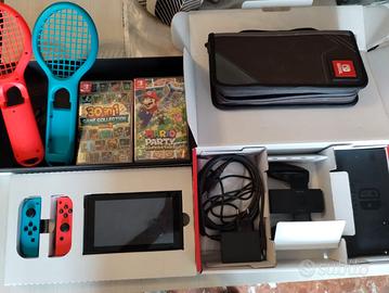 Nintendo switch + giochi custodia e accessori