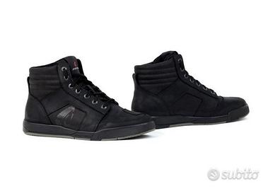 SCARPA PELLE MOTO FORMA GROUND NERO DRY IMPERMEABI
