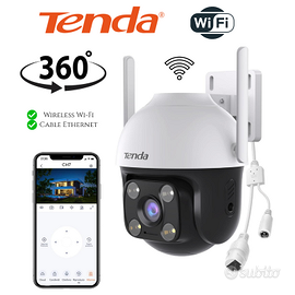 Tenda Telecamera Sicurezza Wi-Fi Esterno Infraross