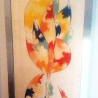 Quadro astratto pittore Gianni Cassani anni 70