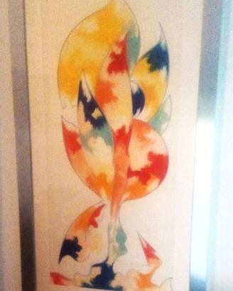 Quadro astratto pittore Gianni Cassani anni 70