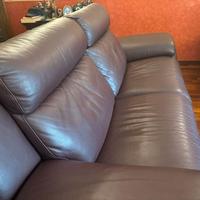 Divano in pelle biposto