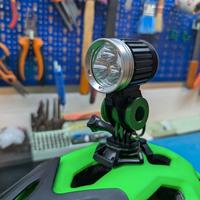 Supporto per luce da bicicletta action cam