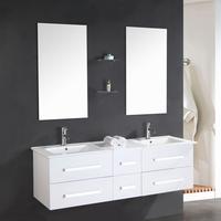 Mobile Bagno Doppio lavabo 150 cm  White Rome