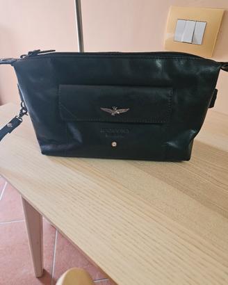 pochette in pelle Aeronautica