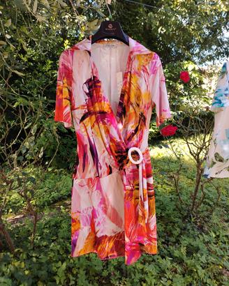 vestito in pura viscosa elasticizzata