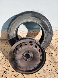 pneumatico più cerchio in ferro