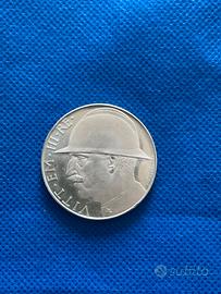 Moneta 20 lire Vitt. Eman.3 1928 R Argento