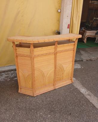 Credenza bambu midollino anni 70u