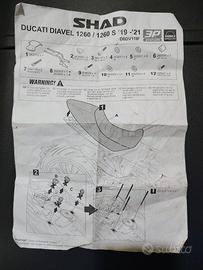 ATTACCHI SHAD 3P  DUCATI DIAVEL 1260