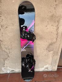 Tavola snowboard donna+attacchi