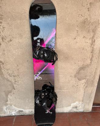 Tavola snowboard donna+attacchi