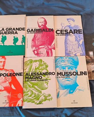 Lotto 6 libri Grandangolo Personaggi Storici + 1
