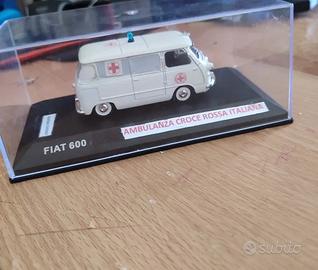 Fiat 600 Ambulanza Croce Rossa Italiana 1:43 art.