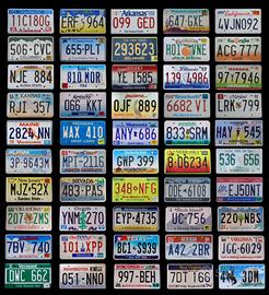 Targhe da collezione americane