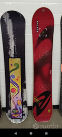 Varie tavole snowboard