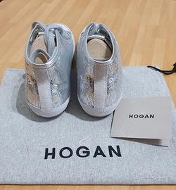 Hogan scarpe sneakers da donna alte argentate Abbigliamento e Accessori In vendita a Milano