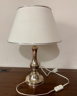 Lampada da tavolo in argento, anni’90