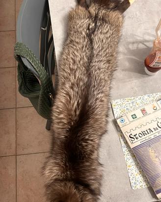 Pelliccia vintage di Volpe Argentata da collo
