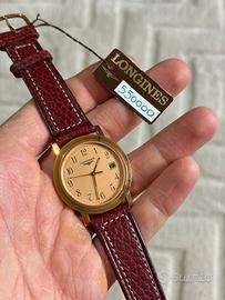 Longines Date Salmon Dial Placcato Oro NOS 36mm