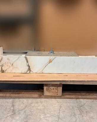 Top lavabo gres Marazzi The Top Calacatta 120x50