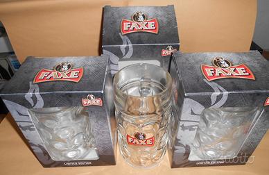 12 BOCCALI DA BIRRA da L. 1 NUOVI Marca FAXE