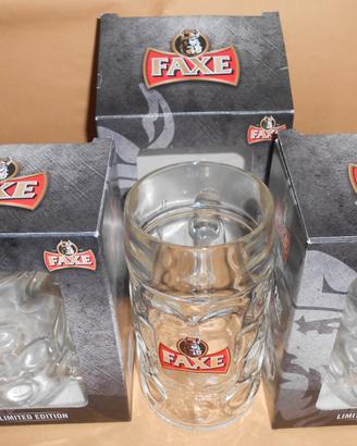 12 BOCCALI DA BIRRA da L. 1 NUOVI Marca FAXE