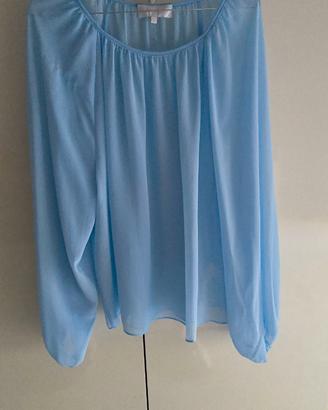 Blusa donna azzurro cielo taglia M