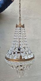 Lampadario a cascata in stile impero