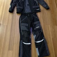 Giacca + pantalone da moto yamaha con protezioni