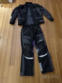 Giacca + pantalone da moto yamaha con protezioni