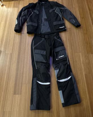 Giacca + pantalone da moto yamaha con protezioni