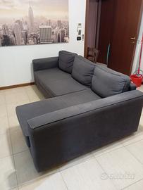 divano letto con penisola contenitore