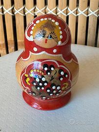 Matrioska bambola legno russa vintage