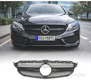 GRIGLIA MERCEDES W205 14-18 LOOK AMG C63 NERO LUCI