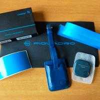 Piquadro address tag in pelle