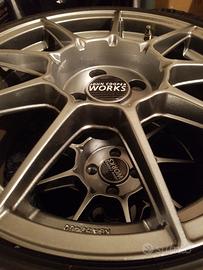 cerchi Autec clubracing gommati Pirelli.