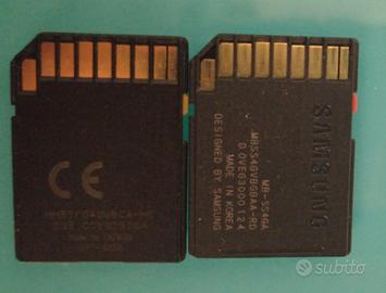 schede SD Sony e Samsung 4GB funzionanti