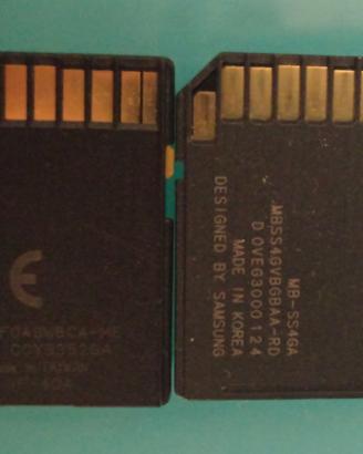 schede SD Sony e Samsung 4GB funzionanti