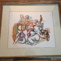 Renato Guttuso litografia, firmata, limitata 93x83