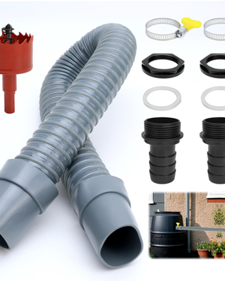 Kit Collegamento Bidoni Acqua Piovana (Tubo 50cm +