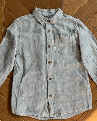 Camicia 100% lino Monoprix