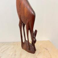 Cervo in Legno – Scultura Artigianale da Arredo