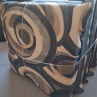 Set di 6 cuscini per sedie 40x40 con zip e lacci 