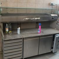 Attrezzatura pizzeria + bancone bar 9 metri