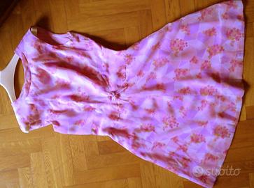 Abitino da cerimonia rosa d'epoca